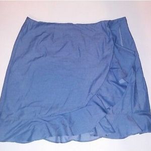 Charlotte Russe Ruffle Blue Skirt Size M